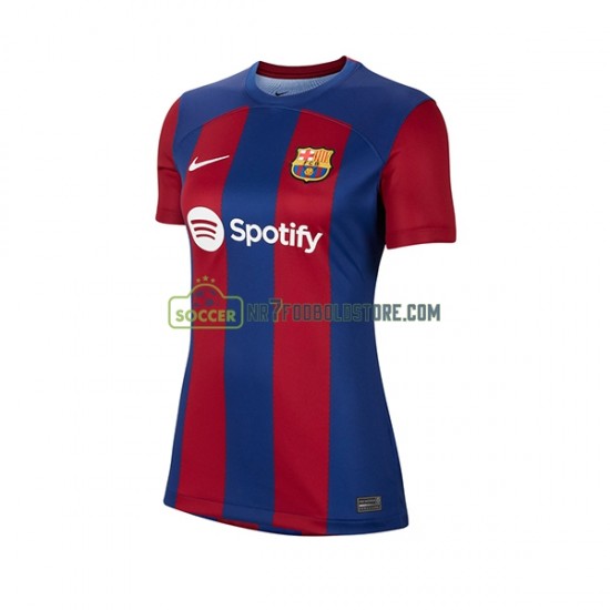 FC Barcelona Trøje Dame Hjemmebane Fodboldsæt 2023-2024 Kortærmet