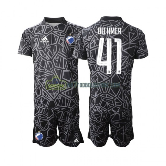 FC København Trøje Andreas Dithmer 41 Målmand Børn Hjemmebane Fodboldsæt 2022-2023 Kortærmet