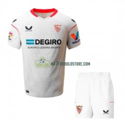 Sevilla FC Trøje Børn Hjemmebane Fodboldsæt 2022-2023 Kortærmet