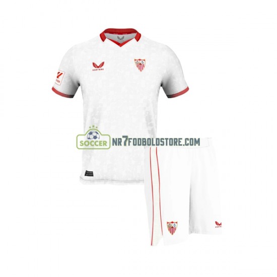 Sevilla FC Trøje Børn Hjemmebane Fodboldsæt 2023-2024 Kortærmet