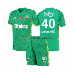 Fenerbahce Livakovic 40 Footbal Kit Målmand Hjemmebane Fodboldsæt 2023-2024 Kortærmet