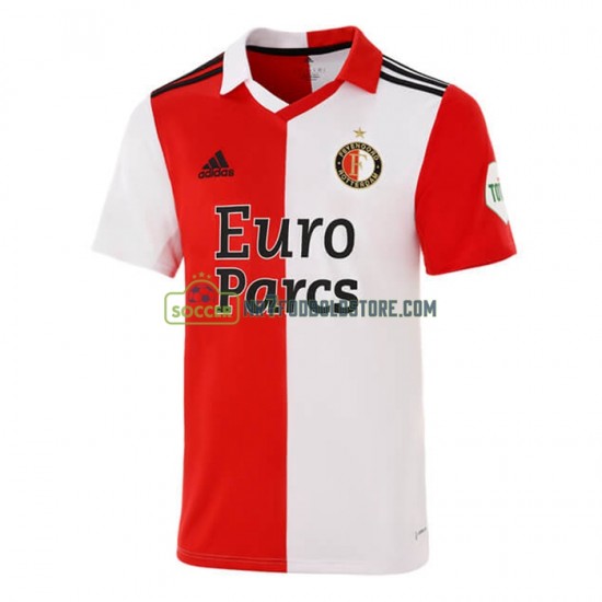 Feyenoord Rotterdam Trøje Mænd Hjemmebane Fodboldsæt 2022-2023 Kortærmet