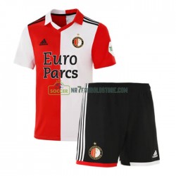 Feyenoord Rotterdam Trøje Børn Hjemmebane Fodboldsæt 2022-2023 Kortærmet
