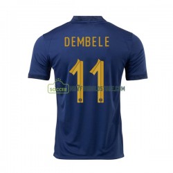 Frankrig Trøje Dembele 11 Mænd Hjemmebane Fodboldsæt VM i fodbold 2022 Kortærmet