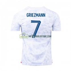 Frankrig Trøje Griezmann 7 Mænd Udebane Fodboldsæt VM i fodbold 2022 Kortærmet