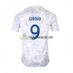 Frankrig Trøje Olivier Giroud 9 Mænd Udebane Fodboldsæt VM i fodbold 2022 Kortærmet