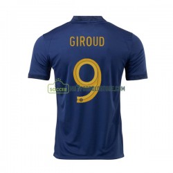 Frankrig Trøje Olivier Giroud 9 Mænd Hjemmebane Fodboldsæt VM i fodbold 2022 Kortærmet