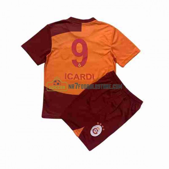 Galatasaray Trøje Icardi 9 Børn Hjemmebane Fodboldsæt 2023-2024 Kortærmet