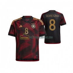 Tyskland Trøje Leon Goretzka 8 Mænd Udebane Fodboldsæt VM i fodbold 2022 Kortærmet