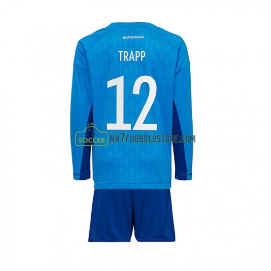 Tyskland Trøje TRAPP 12 Målmand Børn Hjemmebane Fodboldsæt VM i fodbold 2022 Langærmet