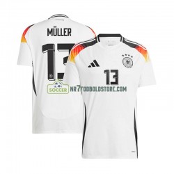 Tyskland Trøje Thomas Muller 13 Mænd Hjemmebane Fodboldsæt Euro 2024 Kortærmet