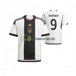 Tyskland Trøje Timo Werner 9 Mænd Hjemmebane Fodboldsæt VM i fodbold 2022 Kortærmet