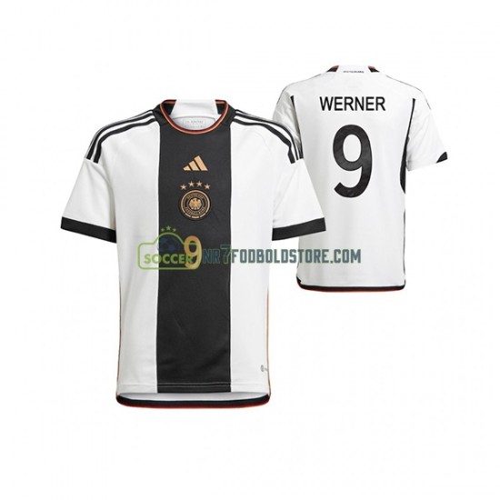 Tyskland Trøje Timo Werner 9 Mænd Hjemmebane Fodboldsæt VM i fodbold 2022 Kortærmet