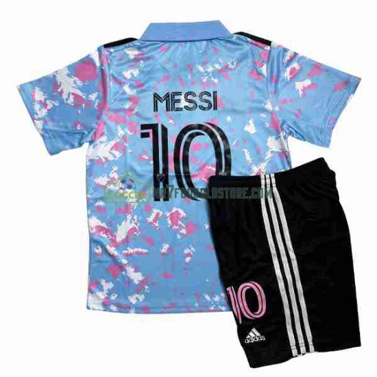 Trøje Inte Miami Lionel Messi 10 Børn 3. Valg Fodboldsæt 2023-2024 Kortærmet