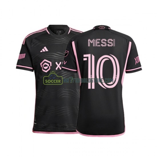 Inter Miami Trøje Lionel Messi 10 Mænd Udebane Fodboldsæt 2023 Kortærmet