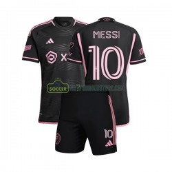 Inter Miami Trøje Lionel Messi 10 Børn Udebane Fodboldsæt 2023 Kortærmet