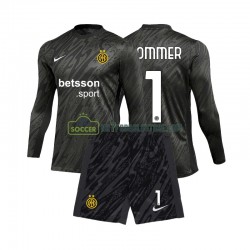Inter Milan Trøje Yann Sommer 1 Målmand Børn 3. Valg Fodboldsæt 2024-2025 Langærmet