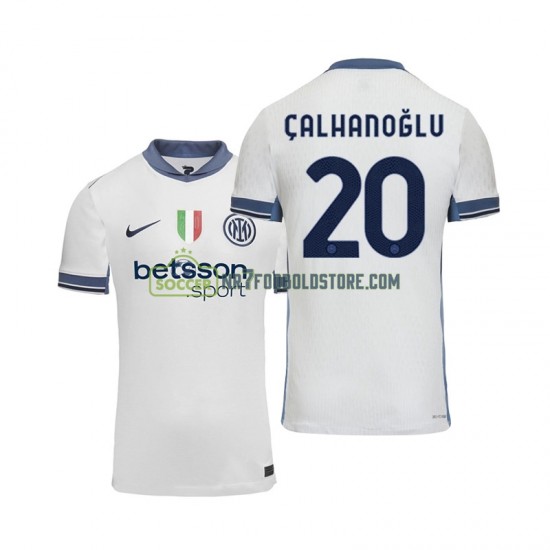 Inter Milan Trøje Hakan Calhanoglu 20 Mænd Udebane Fodboldsæt 2024-2025 Kortærmet