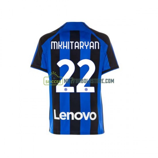 Inter Milan Trøje Henrikh Mkhitaryan 22 Mænd Hjemmebane Fodboldsæt 2022-2023 Kortærmet