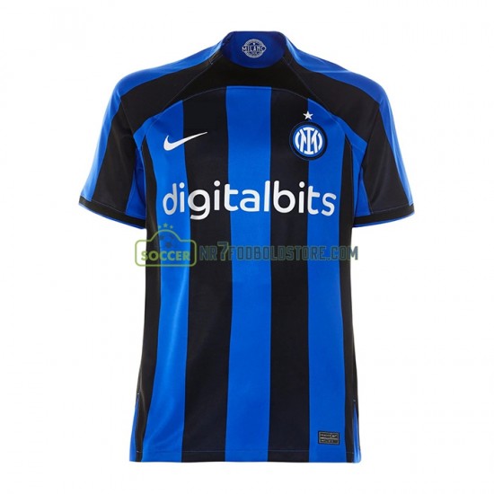 Inter Milan Trøje Mænd Hjemmebane Fodboldsæt 2022-2023 Kortærmet
