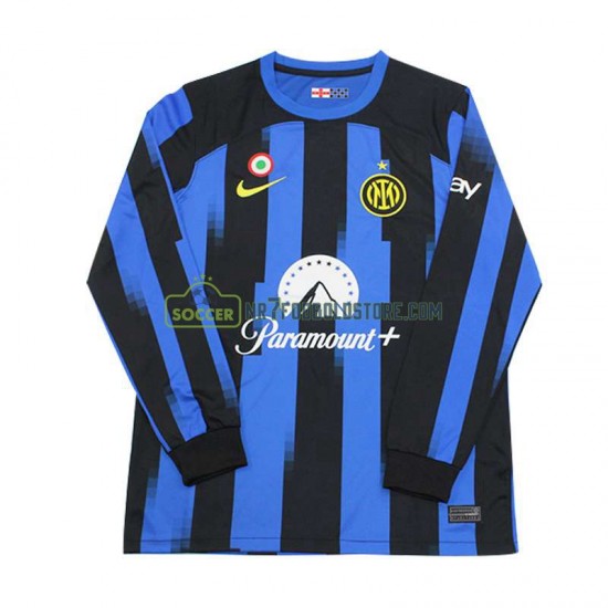 Inter Milan Trøje Mænd Hjemmebane Fodboldsæt 2023-2024 Langærmet