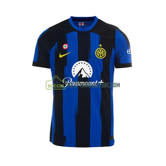 Inter Milan Trøje Mænd Hjemmebane Fodboldsæt 2023-2024 Kortærmet