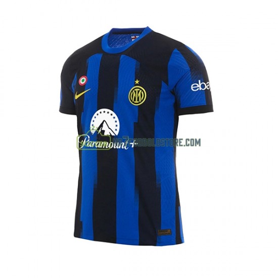 Inter Milan Trøje Mænd Hjemmebane Fodboldsæt 2023-2024 Kortærmet