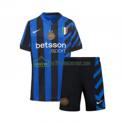 Inter Milan Trøje Børn Hjemmebane Fodboldsæt 2024-2025 Kortærmet