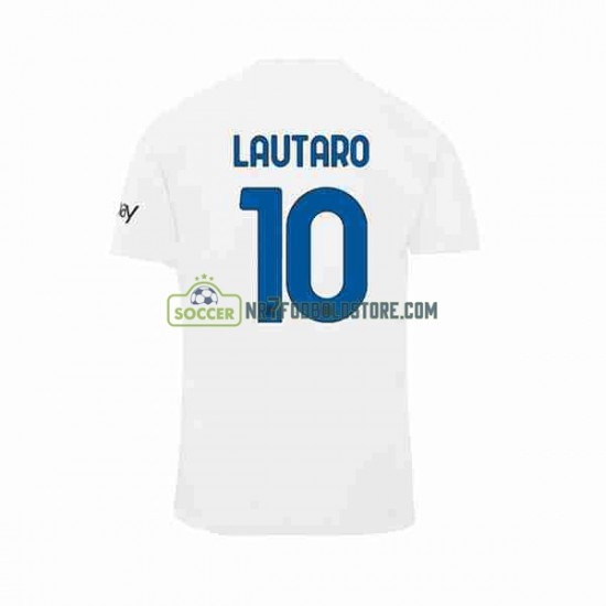 Inter Milan Trøje Lautaro Martinez 10 Mænd Udebane Fodboldsæt 2023-2024 Kortærmet