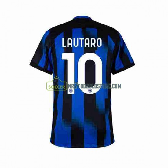 Inter Milan Trøje Lautaro Martinez 10 Mænd Hjemmebane Fodboldsæt 2023-2024 Kortærmet