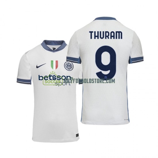 Inter Milan Trøje Marcus Thuram 9 Mænd Udebane Fodboldsæt 2024-2025 Kortærmet