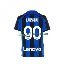Inter Milan Trøje Romelu Lukaku 90 Mænd Hjemmebane Fodboldsæt 2022-2023 Kortærmet
