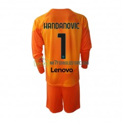 Inter Milan Trøje Samir Handanovic 1 Målmand Børn 4. Valg Fodboldsæt 2022-2023 Langærmet