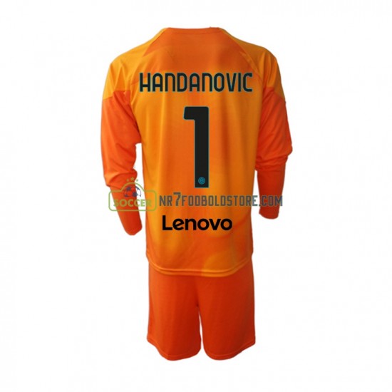 Inter Milan Trøje Samir Handanovic 1 Målmand Børn 4. Valg Fodboldsæt 2022-2023 Langærmet