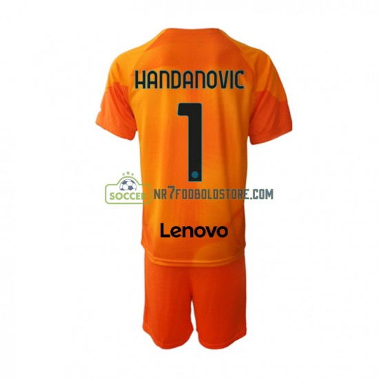 Inter Milan Trøje Samir Handanovic 1 Målmand Børn 4. Valg Fodboldsæt 2022-2023 Kortærmet