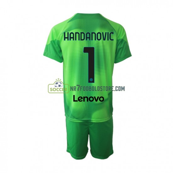 Inter Milan Trøje Samir Handanovic 1 Målmand Børn 3. Valg Fodboldsæt 2022-2023 Kortærmet