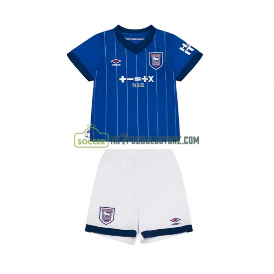 Trøje Ipswich Town Børn Hjemmebane Fodboldsæt 2024-2025 Kortærmet