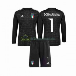 Italien Trøje Donnarumma 1 Målmand Børn Udebane Fodboldsæt 2023 Langærmet