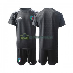 Italien Trøje 2023 Målmand Børn Udebane Fodboldsæt Kortærmet