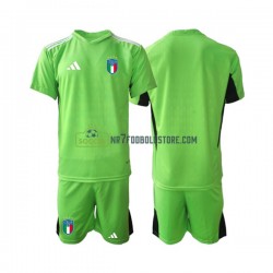 Italien Trøje 2023 Målmand Børn Hjemmebane Fodboldsæt Kortærmet