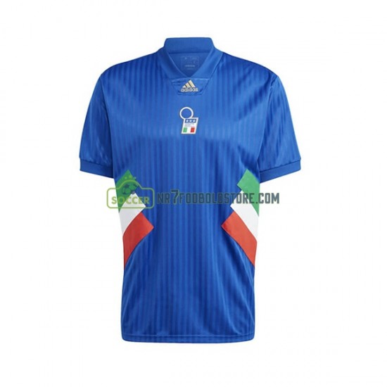 Italien Trøje Icon Retro Mænd Hjemmebane Fodboldsæt 2022-2023 Kortærmet