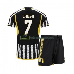 Juventus Trøje Federico Chiesa 7 Børn Hjemmebane Fodboldsæt 2023-2024 Kortærmet