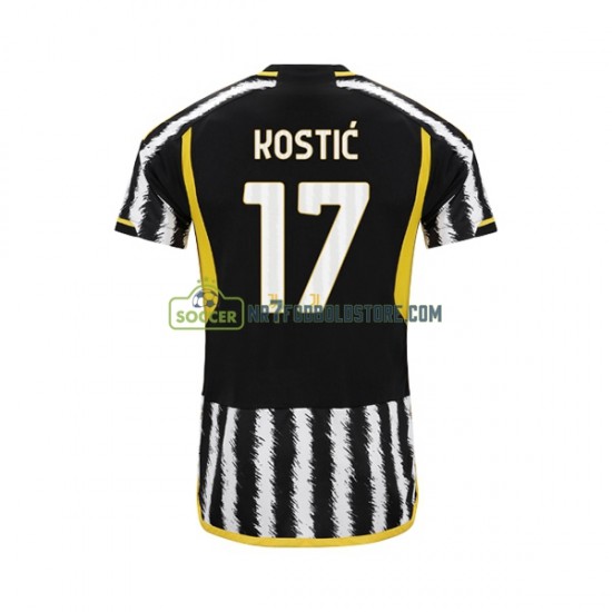 Juventus Trøje Filip Kostic 17 Mænd Hjemmebane Fodboldsæt 2023-2024 Kortærmet