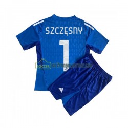 Juventus Trøje Wojciech Szczesny 1 Målmand Børn Hjemmebane Fodboldsæt 2023-2024 Kortærmet