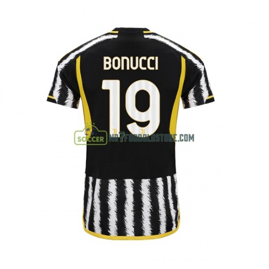 Juventus Trøje Leonardo Bonucci 19 Mænd Hjemmebane Fodboldsæt 2023-2024 Kortærmet