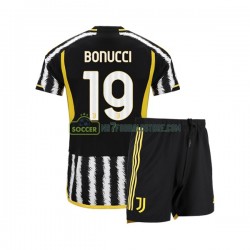 Juventus Trøje Leonardo Bonucci 19 Børn Hjemmebane Fodboldsæt 2023-2024 Kortærmet