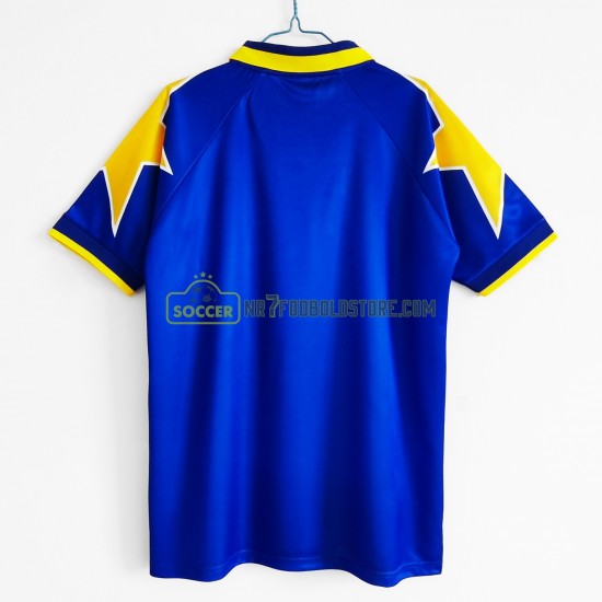 Juventus Trøje Retro Udebane Fodboldsæt 1995-1996 Kortærmet 