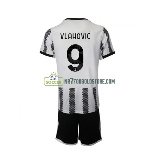 Juventus Trøje Vlahovic 9 Børn Hjemmebane Fodboldsæt 2022-2023 Kortærmet