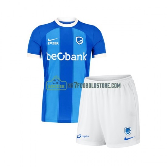 KRC Genk Trøje Børn Hjemmebane Fodboldsæt 2023-2024 Kortærmet