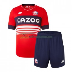 LOSC Lille Trøje Børn Hjemmebane Fodboldsæt 2022-2023 Kortærmet